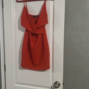 Red Spaghetti Strap Bodycon Mini Dress